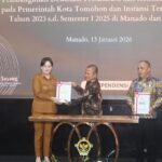 Wakil Wali Kota Sendy Rumajar Terima LHP Kinerja dan DTT dari BPK Sulut