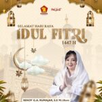 Ketua DPC Partai Gerindra Kota Tomohon – Sendy G.A Rumajar, S.E.,M.I.Kom Menyampaikan Selamat Merayakan Idul fitri 1447H/2026