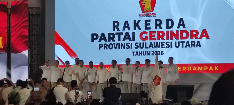 Pimpin Rakerda Partai GERINDRA Sulut YSK Tekankan Pentingnya Loyalitas dan Kerja Nyata Kader